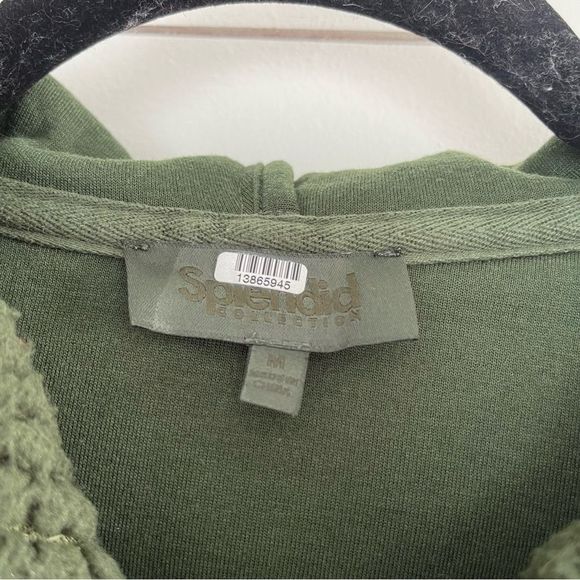 Splendid Green Faux Sherpa Jacket - Picture 3 of 7